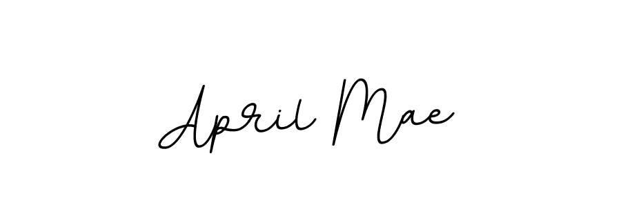How to make April Mae name signature. Use BallpointsItalic-DORy9 style for creating short signs online. This is the latest handwritten sign. April Mae signature style 11 images and pictures png