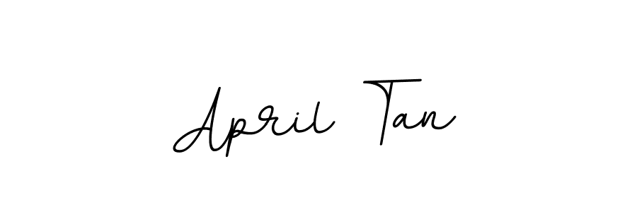 Design your own signature with our free online signature maker. With this signature software, you can create a handwritten (BallpointsItalic-DORy9) signature for name April Tan. April Tan signature style 11 images and pictures png