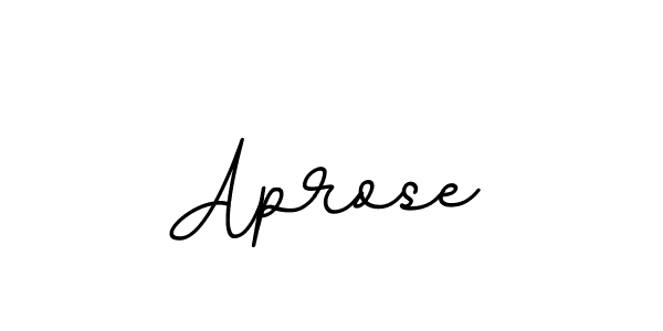 Design your own signature with our free online signature maker. With this signature software, you can create a handwritten (BallpointsItalic-DORy9) signature for name Aprose. Aprose signature style 11 images and pictures png