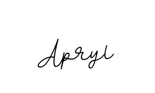 Design your own signature with our free online signature maker. With this signature software, you can create a handwritten (BallpointsItalic-DORy9) signature for name Apryl. Apryl signature style 11 images and pictures png