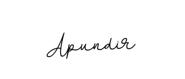 Create a beautiful signature design for name Apundir. With this signature (BallpointsItalic-DORy9) fonts, you can make a handwritten signature for free. Apundir signature style 11 images and pictures png