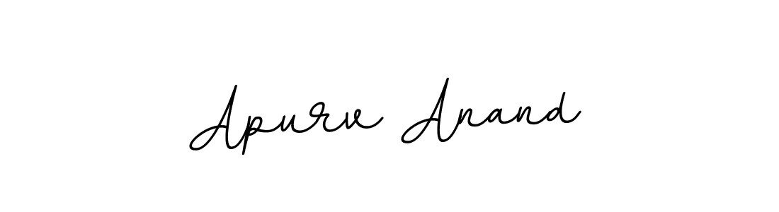 Make a beautiful signature design for name Apurv Anand. With this signature (BallpointsItalic-DORy9) style, you can create a handwritten signature for free. Apurv Anand signature style 11 images and pictures png