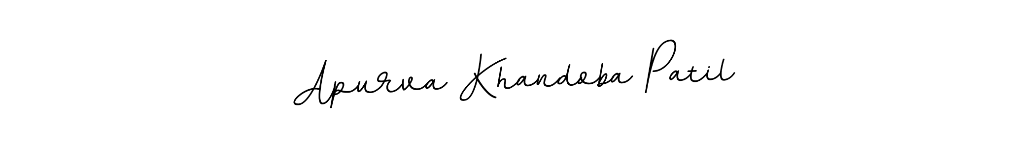 How to make Apurva Khandoba Patil name signature. Use BallpointsItalic-DORy9 style for creating short signs online. This is the latest handwritten sign. Apurva Khandoba Patil signature style 11 images and pictures png