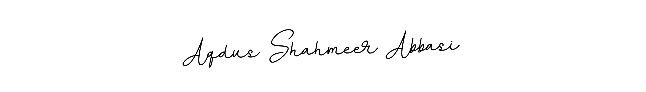 Make a beautiful signature design for name Aqdus Shahmeer Abbasi. With this signature (BallpointsItalic-DORy9) style, you can create a handwritten signature for free. Aqdus Shahmeer Abbasi signature style 11 images and pictures png