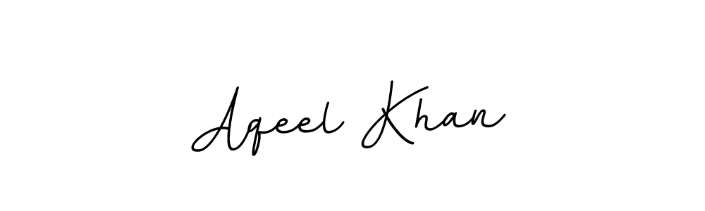 How to make Aqeel Khan name signature. Use BallpointsItalic-DORy9 style for creating short signs online. This is the latest handwritten sign. Aqeel Khan signature style 11 images and pictures png