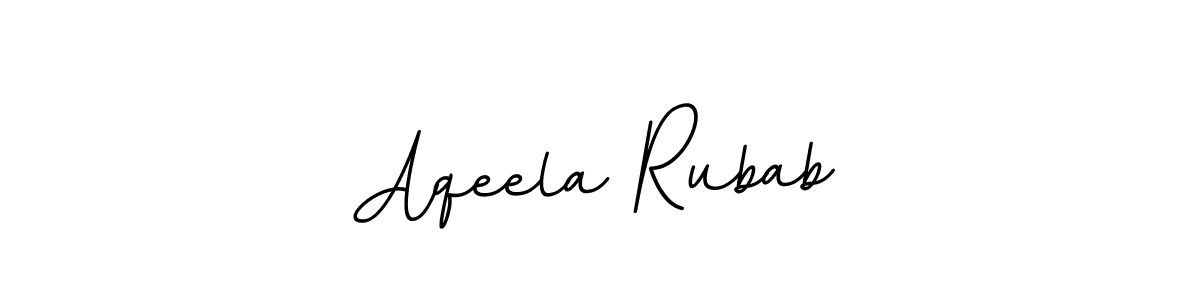 Aqeela Rubab stylish signature style. Best Handwritten Sign (BallpointsItalic-DORy9) for my name. Handwritten Signature Collection Ideas for my name Aqeela Rubab. Aqeela Rubab signature style 11 images and pictures png