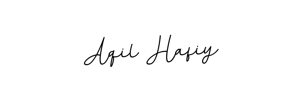 You should practise on your own different ways (BallpointsItalic-DORy9) to write your name (Aqil Hafiy) in signature. don't let someone else do it for you. Aqil Hafiy signature style 11 images and pictures png