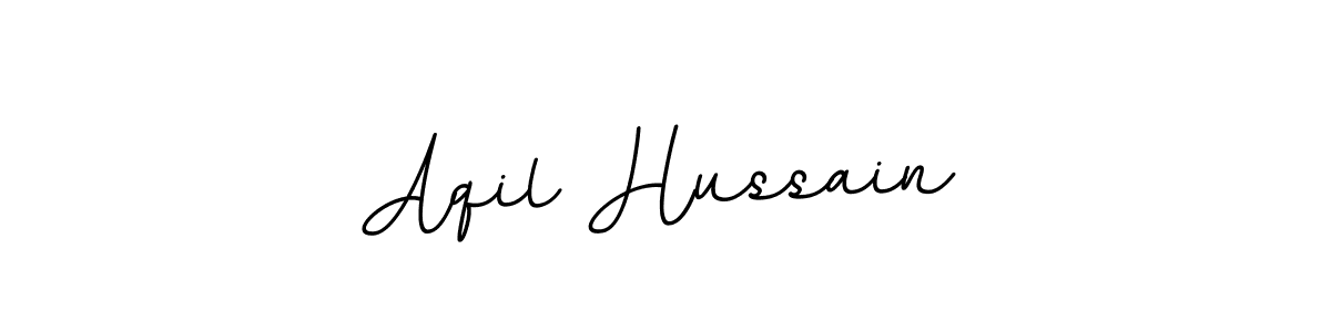 You should practise on your own different ways (BallpointsItalic-DORy9) to write your name (Aqil Hussain) in signature. don't let someone else do it for you. Aqil Hussain signature style 11 images and pictures png