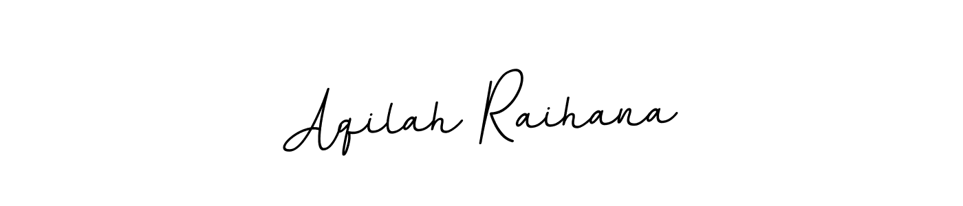 Use a signature maker to create a handwritten signature online. With this signature software, you can design (BallpointsItalic-DORy9) your own signature for name Aqilah Raihana. Aqilah Raihana signature style 11 images and pictures png