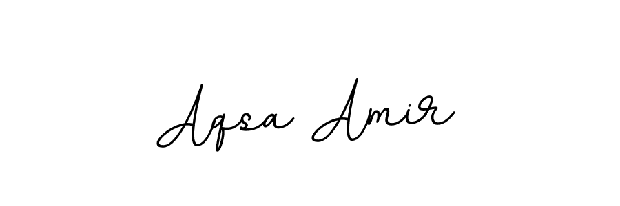 Make a beautiful signature design for name Aqsa Amir. With this signature (BallpointsItalic-DORy9) style, you can create a handwritten signature for free. Aqsa Amir signature style 11 images and pictures png