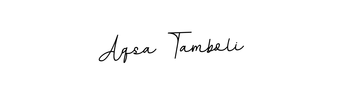 Create a beautiful signature design for name Aqsa Tamboli. With this signature (BallpointsItalic-DORy9) fonts, you can make a handwritten signature for free. Aqsa Tamboli signature style 11 images and pictures png