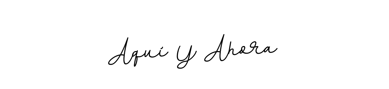 BallpointsItalic-DORy9 is a professional signature style that is perfect for those who want to add a touch of class to their signature. It is also a great choice for those who want to make their signature more unique. Get Aquí Y Ahora name to fancy signature for free. Aquí Y Ahora signature style 11 images and pictures png