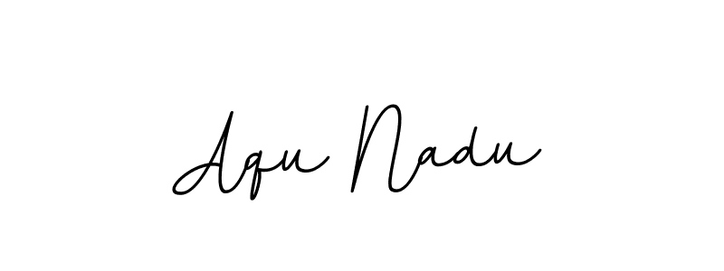 Create a beautiful signature design for name Aqu Nadu. With this signature (BallpointsItalic-DORy9) fonts, you can make a handwritten signature for free. Aqu Nadu signature style 11 images and pictures png