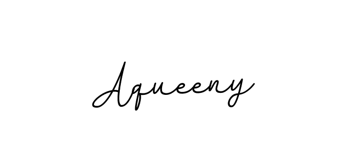 You should practise on your own different ways (BallpointsItalic-DORy9) to write your name (Aqueeny) in signature. don't let someone else do it for you. Aqueeny signature style 11 images and pictures png