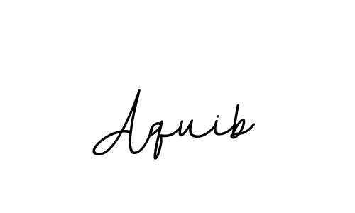 Make a beautiful signature design for name Aquib. With this signature (BallpointsItalic-DORy9) style, you can create a handwritten signature for free. Aquib signature style 11 images and pictures png
