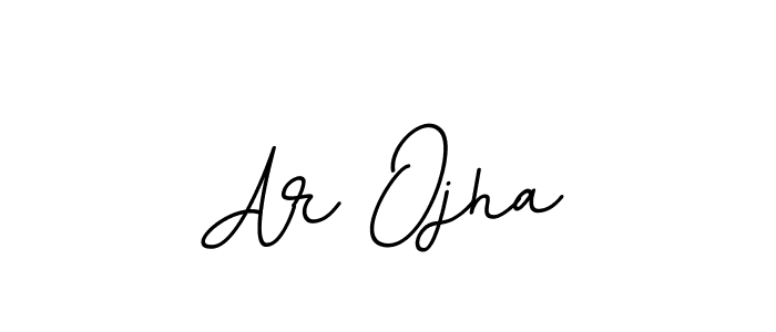 You should practise on your own different ways (BallpointsItalic-DORy9) to write your name (Ar Ojha) in signature. don't let someone else do it for you. Ar Ojha signature style 11 images and pictures png