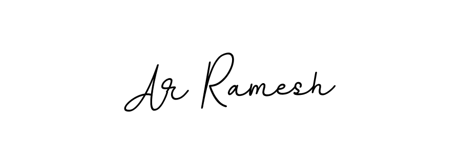 You should practise on your own different ways (BallpointsItalic-DORy9) to write your name (Ar Ramesh) in signature. don't let someone else do it for you. Ar Ramesh signature style 11 images and pictures png