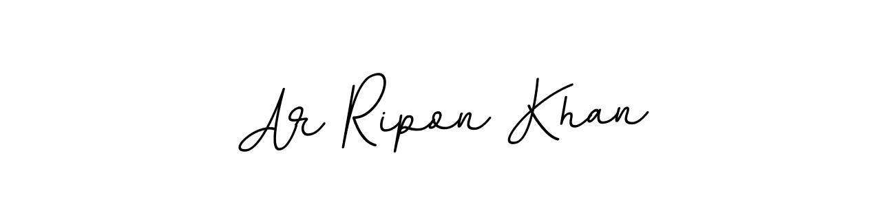 This is the best signature style for the Ar Ripon Khan name. Also you like these signature font (BallpointsItalic-DORy9). Mix name signature. Ar Ripon Khan signature style 11 images and pictures png