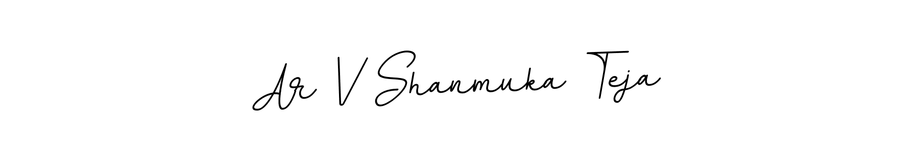 Also You can easily find your signature by using the search form. We will create Ar V Shanmuka Teja name handwritten signature images for you free of cost using BallpointsItalic-DORy9 sign style. Ar V Shanmuka Teja signature style 11 images and pictures png