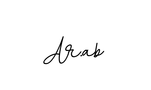 Make a beautiful signature design for name Ar.ab. With this signature (BallpointsItalic-DORy9) style, you can create a handwritten signature for free. Ar.ab signature style 11 images and pictures png