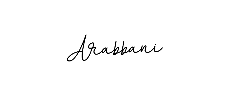 Use a signature maker to create a handwritten signature online. With this signature software, you can design (BallpointsItalic-DORy9) your own signature for name Arabbani. Arabbani signature style 11 images and pictures png