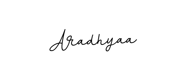 Create a beautiful signature design for name Aradhyaa. With this signature (BallpointsItalic-DORy9) fonts, you can make a handwritten signature for free. Aradhyaa signature style 11 images and pictures png