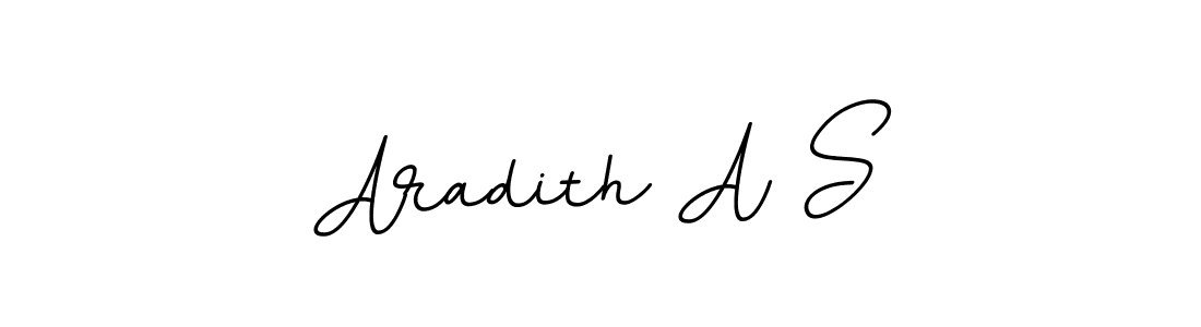 How to make Aradith A S name signature. Use BallpointsItalic-DORy9 style for creating short signs online. This is the latest handwritten sign. Aradith A S signature style 11 images and pictures png