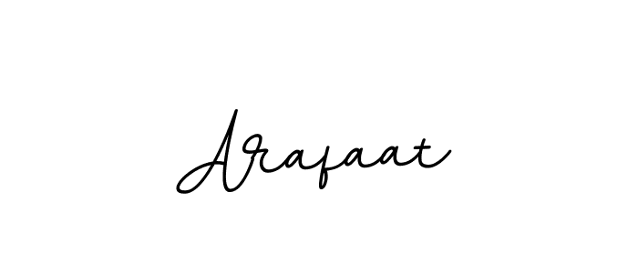 Use a signature maker to create a handwritten signature online. With this signature software, you can design (BallpointsItalic-DORy9) your own signature for name Arafaat. Arafaat signature style 11 images and pictures png