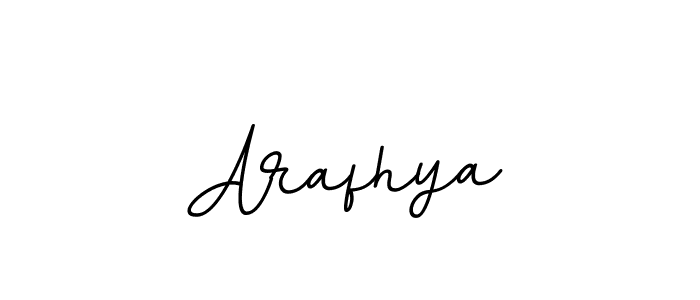 The best way (BallpointsItalic-DORy9) to make a short signature is to pick only two or three words in your name. The name Arafhya include a total of six letters. For converting this name. Arafhya signature style 11 images and pictures png