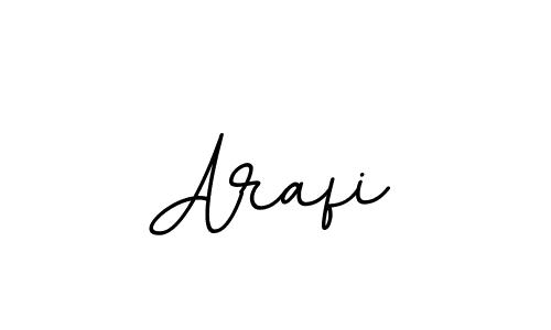 Use a signature maker to create a handwritten signature online. With this signature software, you can design (BallpointsItalic-DORy9) your own signature for name Arafi. Arafi signature style 11 images and pictures png