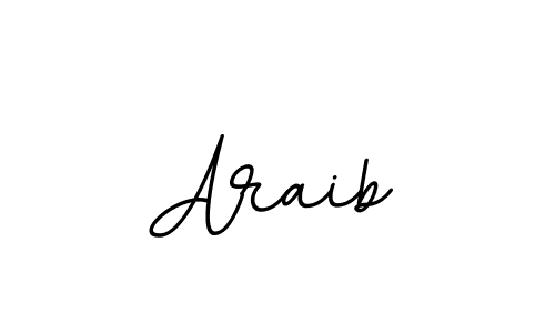 Make a beautiful signature design for name Araib. With this signature (BallpointsItalic-DORy9) style, you can create a handwritten signature for free. Araib signature style 11 images and pictures png