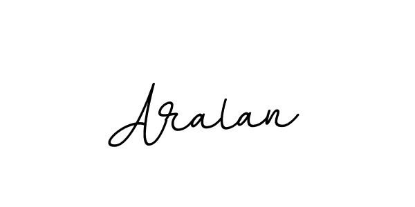 You should practise on your own different ways (BallpointsItalic-DORy9) to write your name (Aralan) in signature. don't let someone else do it for you. Aralan signature style 11 images and pictures png
