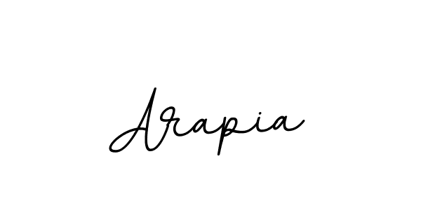 How to make Arapia name signature. Use BallpointsItalic-DORy9 style for creating short signs online. This is the latest handwritten sign. Arapia signature style 11 images and pictures png