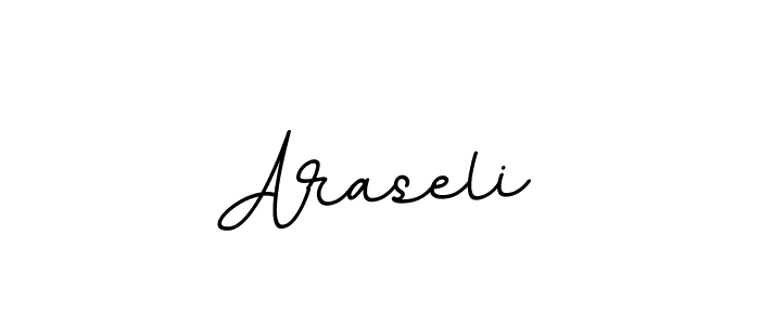 It looks lik you need a new signature style for name Araseli. Design unique handwritten (BallpointsItalic-DORy9) signature with our free signature maker in just a few clicks. Araseli signature style 11 images and pictures png