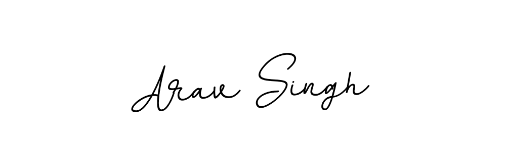 Create a beautiful signature design for name Arav Singh. With this signature (BallpointsItalic-DORy9) fonts, you can make a handwritten signature for free. Arav Singh signature style 11 images and pictures png