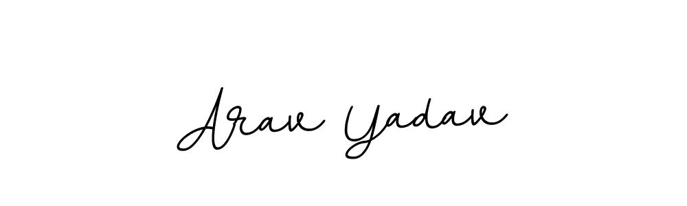 Arav Yadav stylish signature style. Best Handwritten Sign (BallpointsItalic-DORy9) for my name. Handwritten Signature Collection Ideas for my name Arav Yadav. Arav Yadav signature style 11 images and pictures png