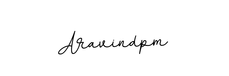 Use a signature maker to create a handwritten signature online. With this signature software, you can design (BallpointsItalic-DORy9) your own signature for name Aravindpm. Aravindpm signature style 11 images and pictures png