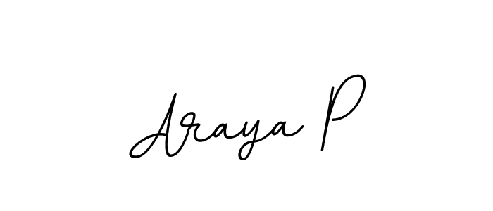Also we have Araya P name is the best signature style. Create professional handwritten signature collection using BallpointsItalic-DORy9 autograph style. Araya P signature style 11 images and pictures png