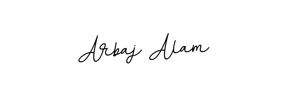 Make a beautiful signature design for name Arbaj Alam. With this signature (BallpointsItalic-DORy9) style, you can create a handwritten signature for free. Arbaj Alam signature style 11 images and pictures png