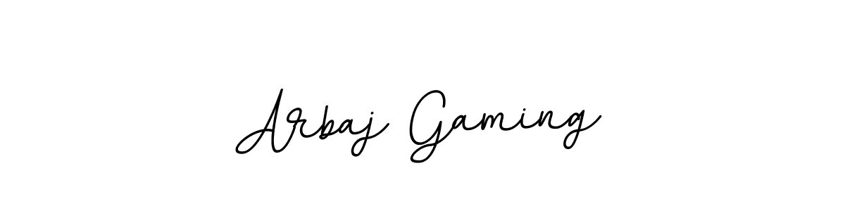 Use a signature maker to create a handwritten signature online. With this signature software, you can design (BallpointsItalic-DORy9) your own signature for name Arbaj Gaming. Arbaj Gaming signature style 11 images and pictures png