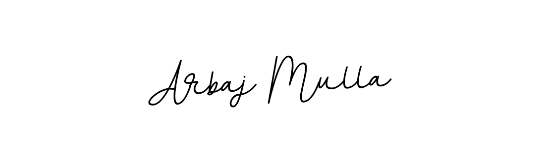 It looks lik you need a new signature style for name Arbaj Mulla. Design unique handwritten (BallpointsItalic-DORy9) signature with our free signature maker in just a few clicks. Arbaj Mulla signature style 11 images and pictures png