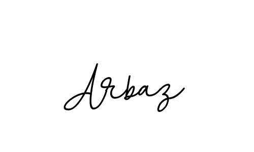 How to make Arbaz name signature. Use BallpointsItalic-DORy9 style for creating short signs online. This is the latest handwritten sign. Arbaz signature style 11 images and pictures png