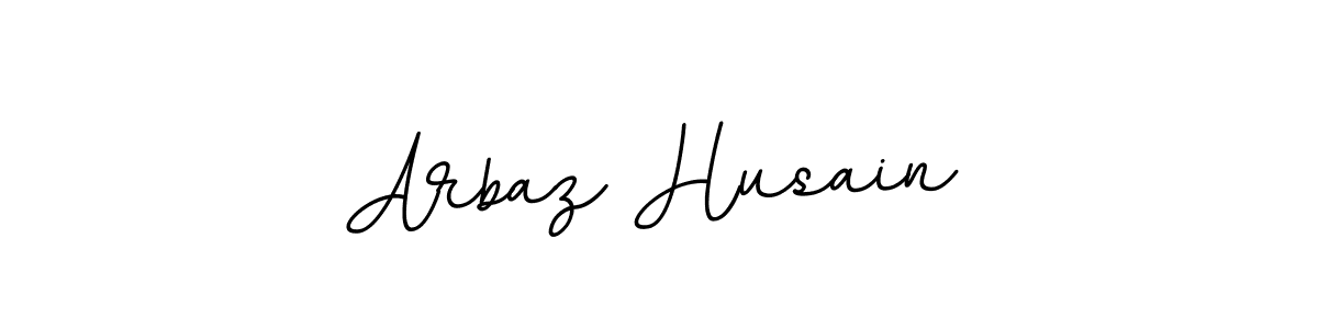 Use a signature maker to create a handwritten signature online. With this signature software, you can design (BallpointsItalic-DORy9) your own signature for name Arbaz Husain. Arbaz Husain signature style 11 images and pictures png