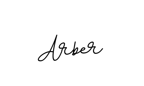 How to make Arber name signature. Use BallpointsItalic-DORy9 style for creating short signs online. This is the latest handwritten sign. Arber signature style 11 images and pictures png