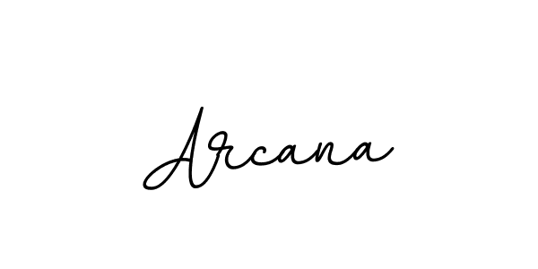 Use a signature maker to create a handwritten signature online. With this signature software, you can design (BallpointsItalic-DORy9) your own signature for name Arcana. Arcana signature style 11 images and pictures png