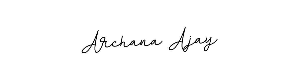Make a beautiful signature design for name Archana Ajay. With this signature (BallpointsItalic-DORy9) style, you can create a handwritten signature for free. Archana Ajay signature style 11 images and pictures png