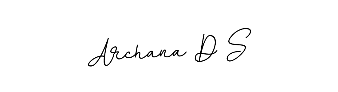 Use a signature maker to create a handwritten signature online. With this signature software, you can design (BallpointsItalic-DORy9) your own signature for name Archana D S. Archana D S signature style 11 images and pictures png