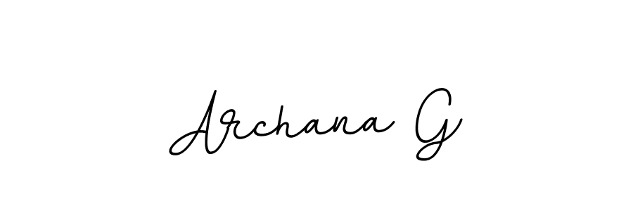 Archana G stylish signature style. Best Handwritten Sign (BallpointsItalic-DORy9) for my name. Handwritten Signature Collection Ideas for my name Archana G. Archana G signature style 11 images and pictures png