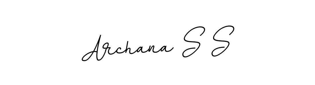 Archana S S stylish signature style. Best Handwritten Sign (BallpointsItalic-DORy9) for my name. Handwritten Signature Collection Ideas for my name Archana S S. Archana S S signature style 11 images and pictures png