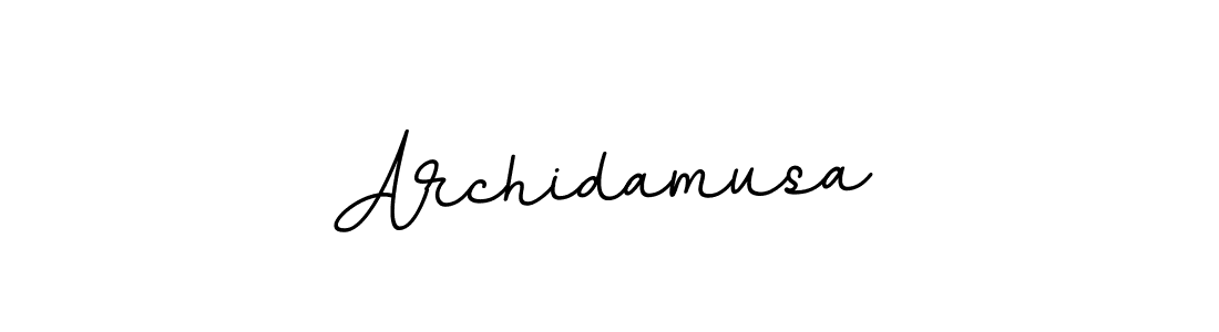 Make a beautiful signature design for name Archidamusa. With this signature (BallpointsItalic-DORy9) style, you can create a handwritten signature for free. Archidamusa signature style 11 images and pictures png